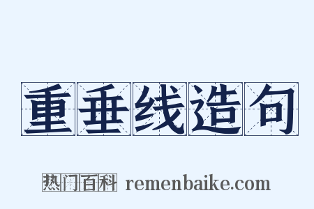 重垂线造句是什么意思的图片